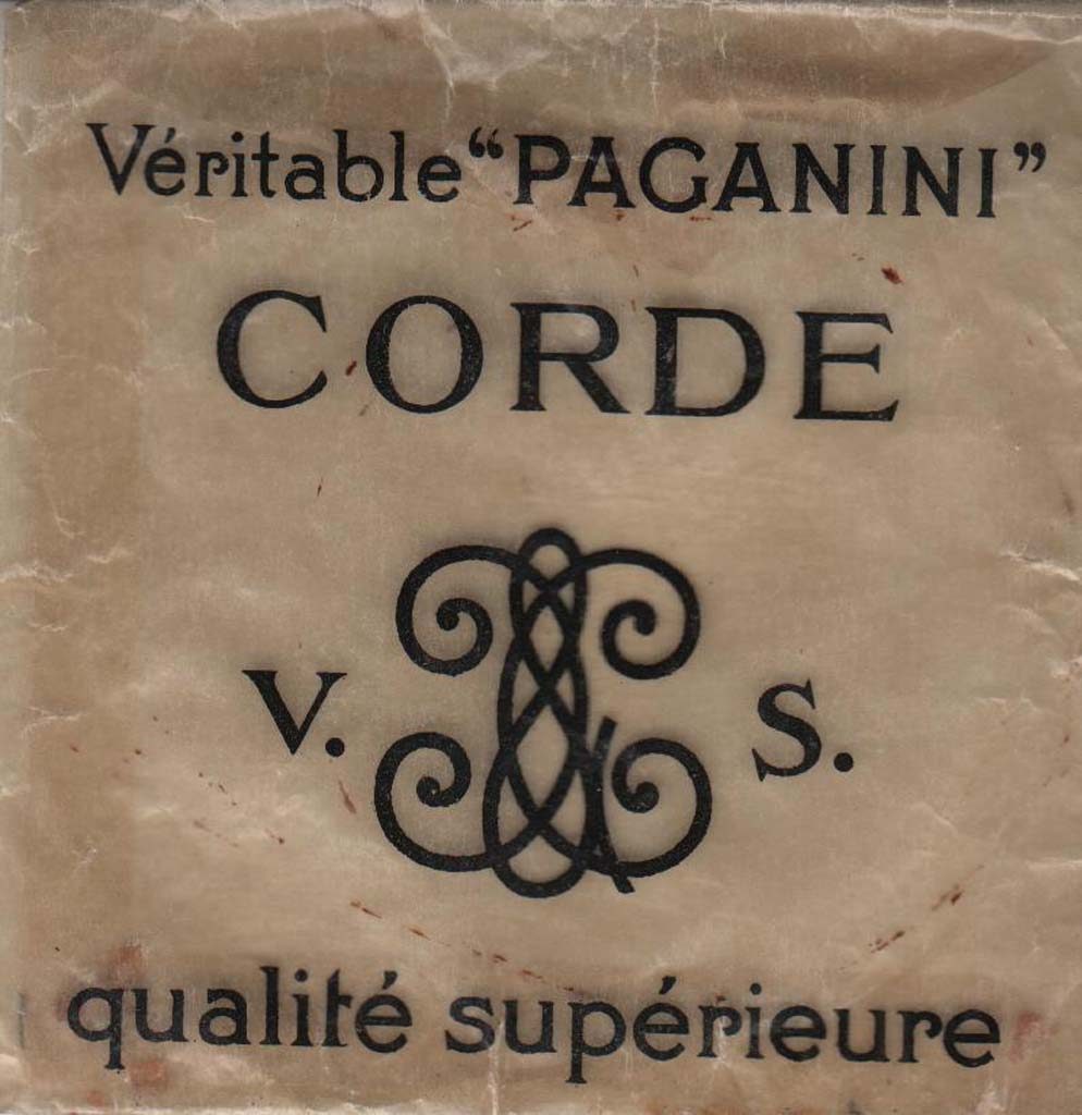 Légende : Véritable "Paganini", V.S.##Violoniste italien (1742-1840)##Propriété : Sac-052-mdv