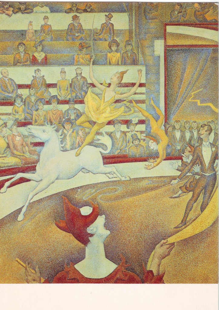 Indexation : Le cirque, 1891##Huile sur toile, 185 x 152 cm##Auteur : Georges Seurat (1859-1891)##Epoque : Moderne##Propriété : Pei-023-Roy
